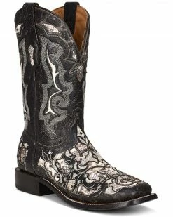 Corral Men's Exotic Python Skin Inlay Western Boots - Square Toe