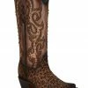 Corral Women's Sand Leopard Print & Studs Western Boots - Snip Toe -Corral Boots Shop 2000351157 902 P1