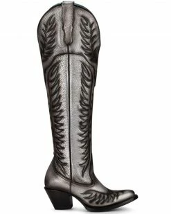 Corral Women's Silver Tall Western Boot - Snip Toe  -Corral Boots Shop 2000360092 040 P2