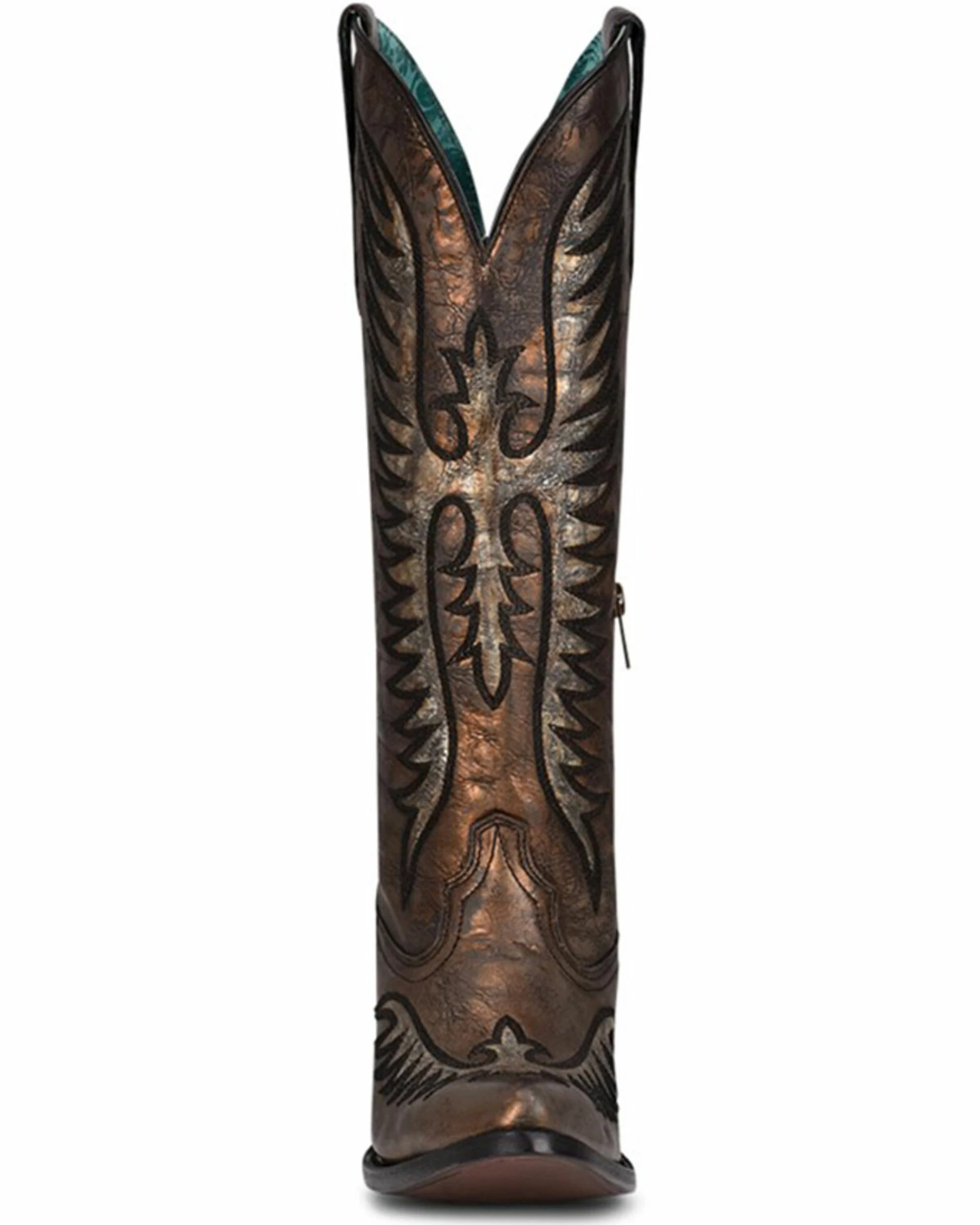 Corral Women's Black Bronze Embroidery Western Boots - Round Toe 5 Corral Women's Black Bronze Embroidery Western Boots - Round Toe - Image 3