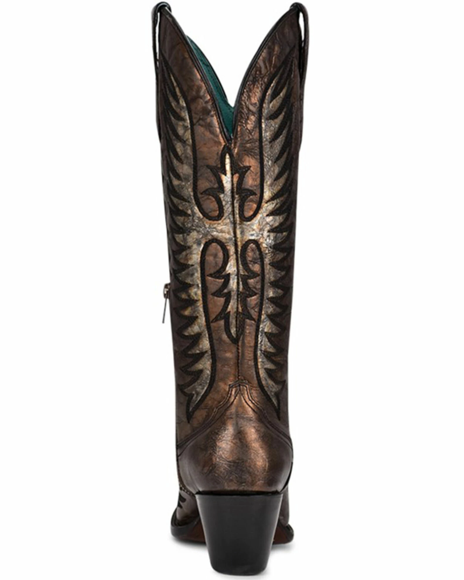 Corral Women's Black Bronze Embroidery Western Boots - Round Toe 6 Corral Women's Black Bronze Embroidery Western Boots - Round Toe - Image 4
