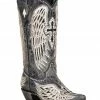 Corral Women's Black Cross & Wings Overlay Western Boots - Snip Toe -Corral Boots Shop 2000360097 001 P1