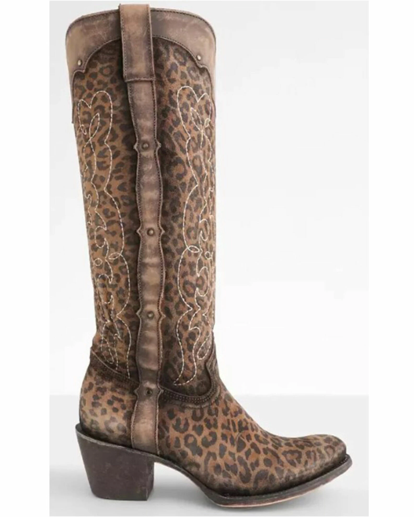 Corral Women's Leopard Print Western Boots - Round Toe 3 Corral Women's Leopard Print Western Boots - Round Toe