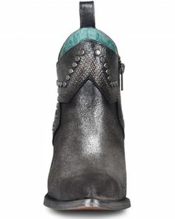 Corral Women's Studs & Embroidered Fashion Booties - Pointed Toe Black -Corral Boots Shop 2000360111 001 P3