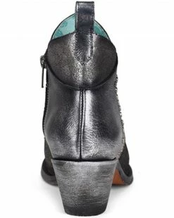 Corral Women's Studs & Embroidered Fashion Booties - Pointed Toe Black -Corral Boots Shop 2000360111 001 P4