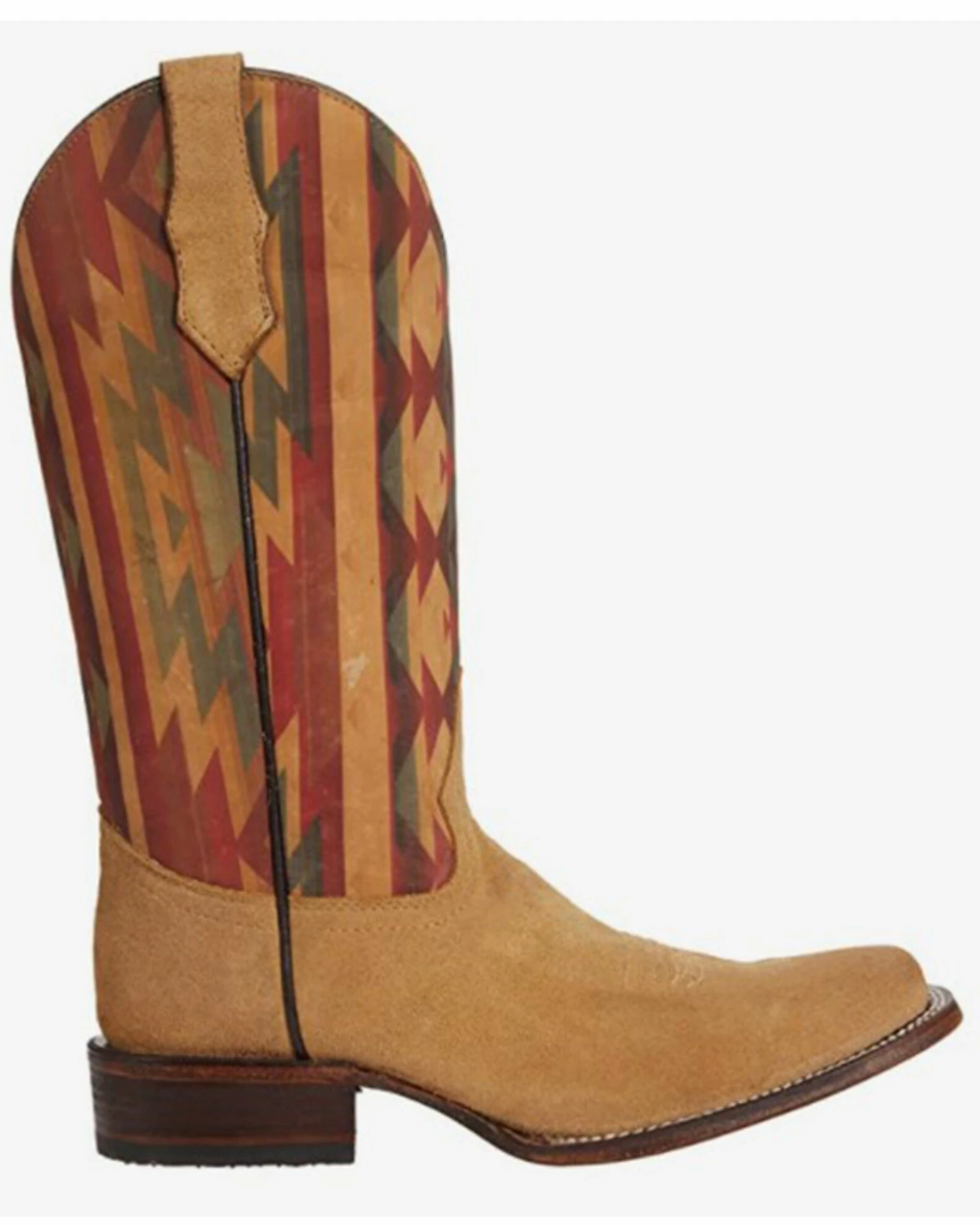 Corral Women's Straw Embroidery Western Boots - Square Toe Wheat 4 Corral Women's Straw Embroidery Western Boots - Square Toe Wheat - Image 2