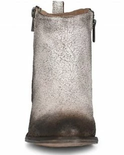 Corral Women's White & Black Zipper Fashion Booties - Round Toe Black/white -Corral Boots Shop 2000360121 944 P3