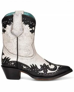 Corral Women's Black Overlay & Studs Western Boots - Round Toe -Corral Boots Shop 2000360137 944 P2