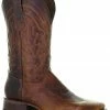 Corral Men's Brown Embroidery Western Boots - Wide Square Toe -Corral Boots Shop 2000360922 200 P1