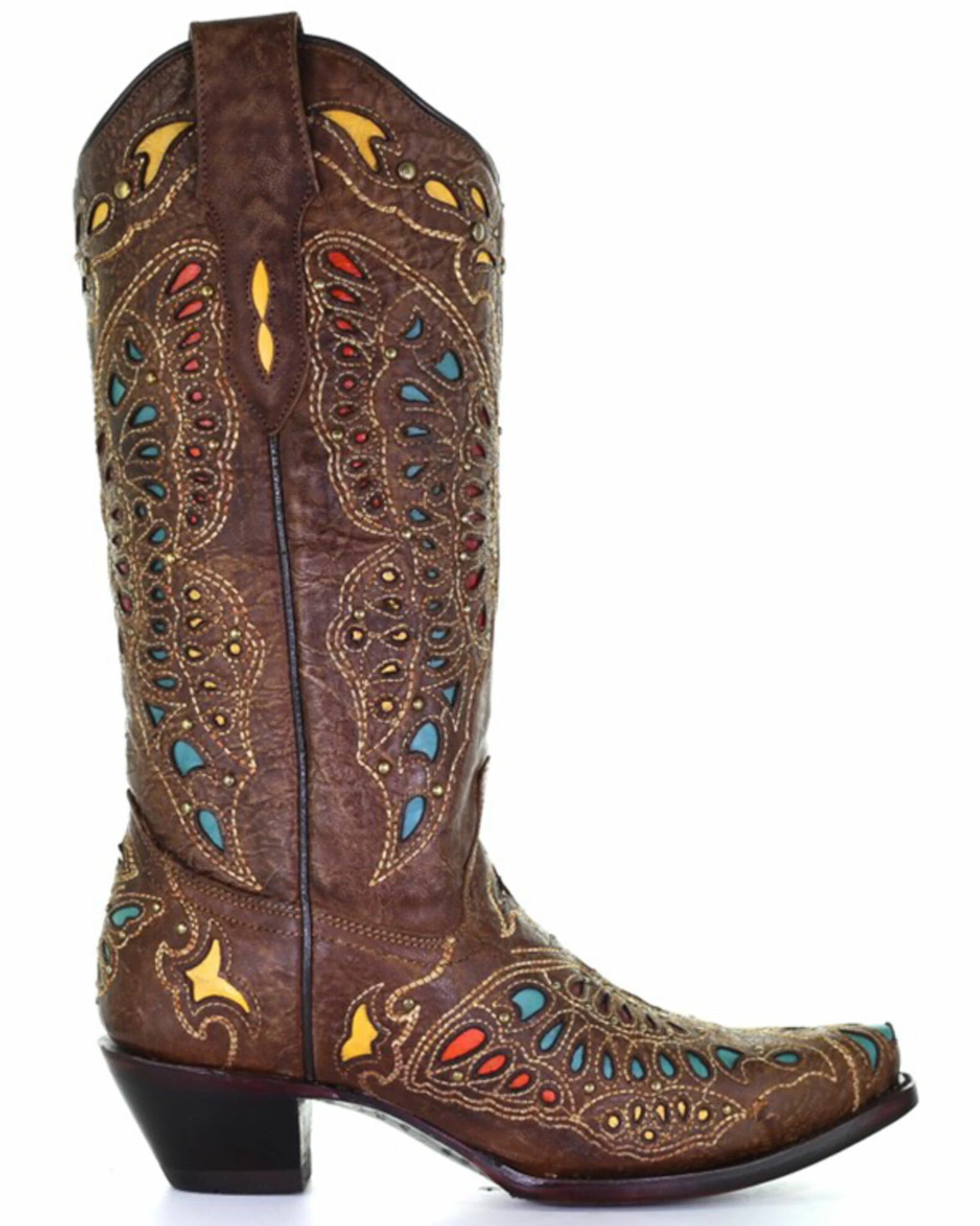 Corral Women's Butterfly Inlay & Embroidery Western Boots - Snip Toe 4 Corral Women's Butterfly Inlay & Embroidery Western Boots - Snip Toe - Image 2