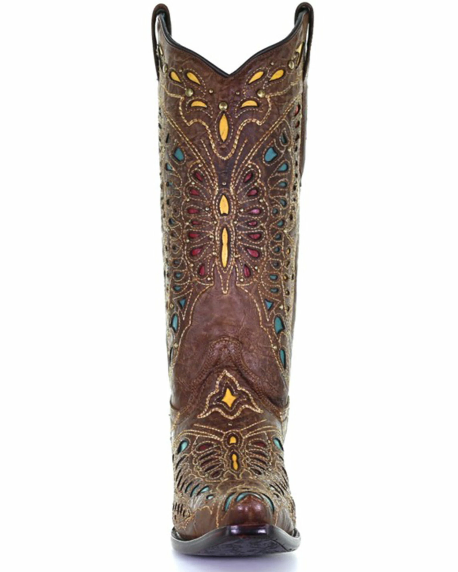 Corral Women's Butterfly Inlay & Embroidery Western Boots - Snip Toe 6 Corral Women's Butterfly Inlay & Embroidery Western Boots - Snip Toe - Image 4