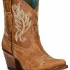 Corral Women's Golden Embroidered Leather Western Fashion Booties - Pointed Toe -Corral Boots Shop 2000361033 710 P1