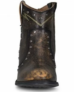 Corral Women's Black Embroidery Fashion Booties - Round Toe -Corral Boots Shop 2000361043 001 P3