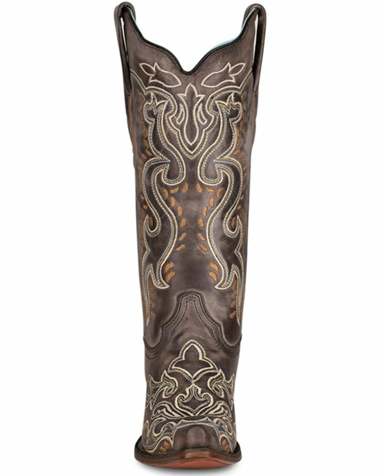 Corral Women's Brown Embroidery Western Boots - Snip Toe 5 Corral Women's Brown Embroidery Western Boots - Snip Toe - Image 3