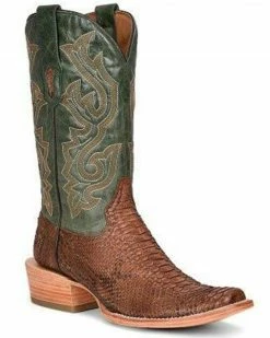 Corral Men's Exotic Python Embroidered Performance Western Boots - Square Toe 