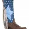 Corral Women's Boot Barn Exclusive Stars & Stripes Fringe Tall Western Boots - Snip Toe Brown/blue 1 Corral Women's Boot Barn Exclusive Stars & Stripes Fringe Tall Western Boots - Snip Toe Brown/blue -Corral Boots Shop 2000371777 907 P1