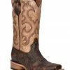 Corral Girls' Distressed Two Tone Western Boots - Square Toe Brown 1 Corral Girls' Distressed Two Tone Western Boots - Square Toe Brown -Corral Boots Shop 2000371787 200 P1