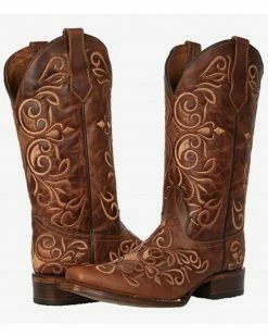 Corral Women's Embroidered Western Boots - Square Toe Honey -Corral Boots Shop 2000372649 271 P1 1