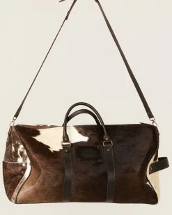 Corral Women's Hair-On Hide Barrel Duffle Bag Brown -Corral Boots Shop 2000383374 200 P3