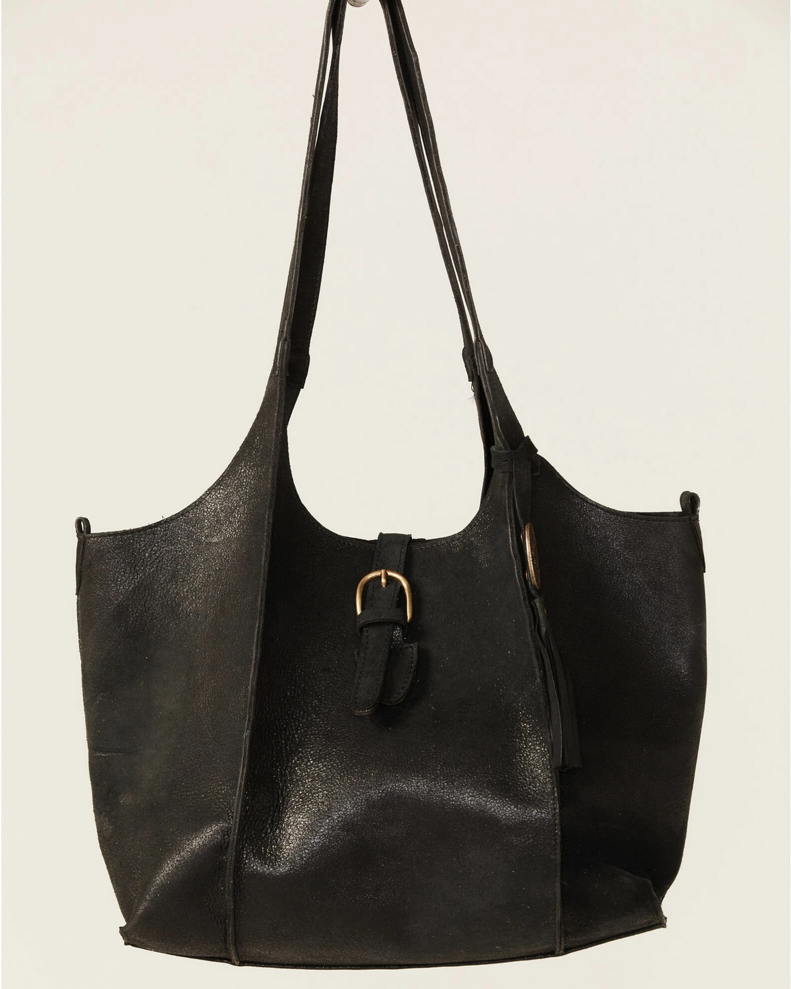 Corral Women's Concho Tassel Leather Shoulder Bag Black 3 Corral Women's Concho Tassel Leather Shoulder Bag Black - Image 2