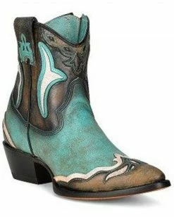 Corral Women's LD Western Booties - Pointed Toe Turquoise