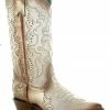 Corral Women's Studded Overlay Western Boots - Pointed Toe White -Corral Boots Shop 2000383738 100 P1
