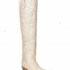 Corral Women's Glitter Overlay Tall Western Boots - Snip Toe Beige/khaki -Corral Boots Shop 2000383740 250 P1