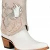 Corral Women's Lamb Wing & Cross Convertible Western Booties - Pointed Toe White -Corral Boots Shop 2000383742 100 P1