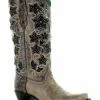 Corral Women's Glitter Star Western Boots - Snip Toe Brown -Corral Boots Shop 2000383748 200 P1