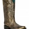 Corral Women's Metallic Western Boots - Square Toe Beige/khaki -Corral Boots Shop 2000383749 250 P1